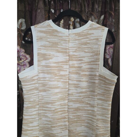 Derek Lam Sleeveless Sweater Vest Size 10 Ivory Beige Hi Lo - Picture 10 of 16